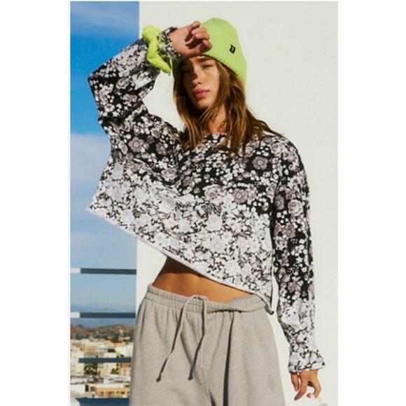 FREE PEOPLE Movement Inspire Layer Print Full Bloom Neon - Picture 2 of 7